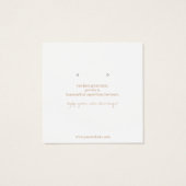 Waterverf laat Kaart voor juweliersweergave achter (Achterkant)