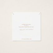 Waterverf laat Ketting juwelen Kaart (Achterkant)