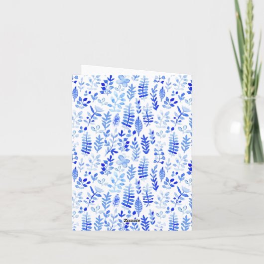 Waterverf laat Moederdag Kaart (Achterkant)