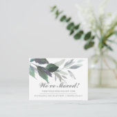 Waterverf laat nieuwe mededeling over thuisverplaa informatiekaartje (Staand voorkant)