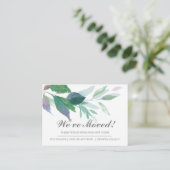 Waterverf laat nieuwe mededeling over thuisverplaa informatiekaartje (Staand voorkant)