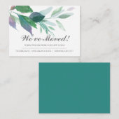 Waterverf laat nieuwe mededeling over thuisverplaa informatiekaartje (Voorkant / Achterkant)