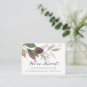 Waterverf laat nieuwe mededeling over thuisverplaa informatiekaartje (Staand voorkant)