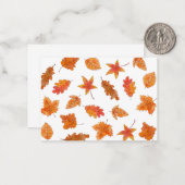 Waterverf laat notitie Kaart Notitiekaartje (Voorkant / Achterkant in situ)