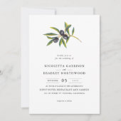 Waterverf laat olijfboomgaard | Weddenschap Kaart (Voorkant)