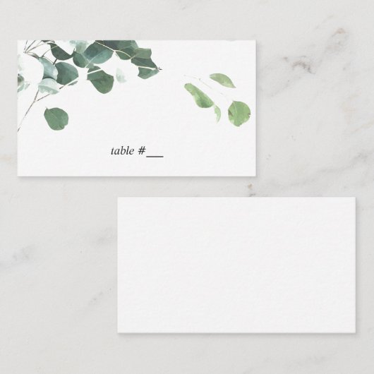 Waterverf laat plaats kaarten - plat plaatskaartje (Voorkant / Achterkant)