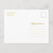 Waterverf laat Prettige feestdagen kerstfoto achte Briefkaart (Achterkant)