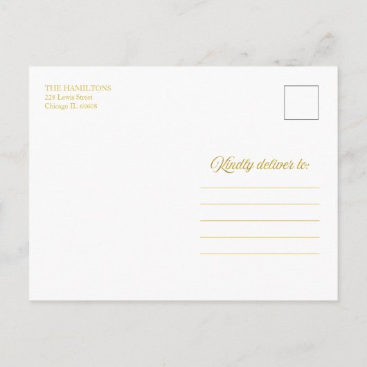 Waterverf laat Prettige feestdagen kerstfoto achte Briefkaart (Achterkant)