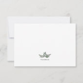 Waterverf laat sympathie achter RSVP kaartje (Achterkant)