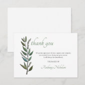 Waterverf laat sympathie achter RSVP kaartje (Voorkant / Achterkant)