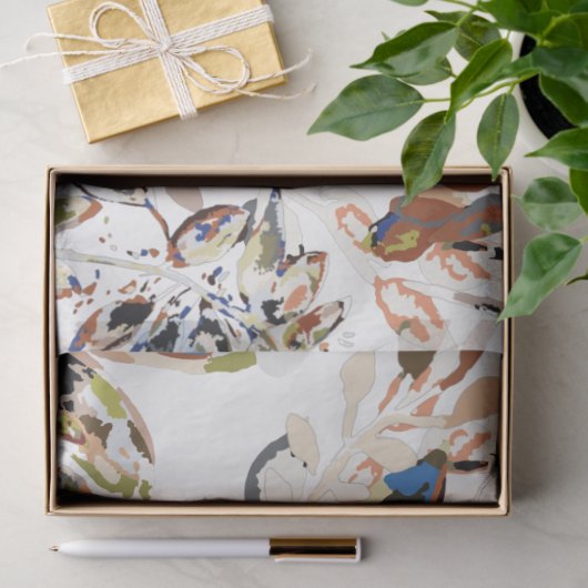  Waterverf laat veenbessen Tissuepapier (Geschenk)