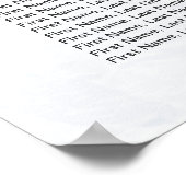 Waterverf laat zwevende weduwenkaart achter poster (Hoek)