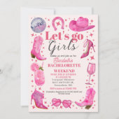 Waterverf Laatste Rodeo vrijgezellenfeest weekend Kaart (Voorkant)