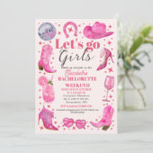 Waterverf Laatste Rodeo vrijgezellenfeest weekend Kaart (Staand voorkant)