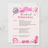 Waterverf Laatste Rodeo vrijgezellenfeest weekend Kaart (Achterkant)