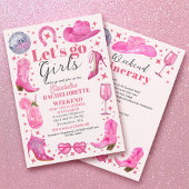 Waterverf Laatste Rodeo vrijgezellenfeest weekend Kaart