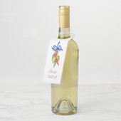 Waterverf Label Chili Pepper Wine (Schuin)