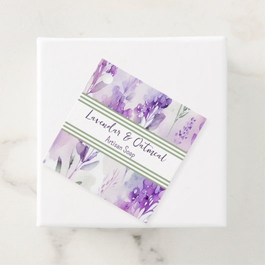 Waterverf - Label zeepproduct Lavendar (In situ)