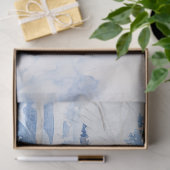 Waterverf Labradoodle hond in het winterbos Tissuepapier (Geschenk)