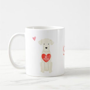 Waterverf Labrador Dog Valentijnsdag Coffee Mok