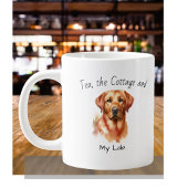 Waterverf Labrador Golden Personalize Grote Koffiekop