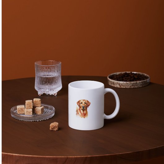 Waterverf Labrador Golden Personalize Grote Koffiekop