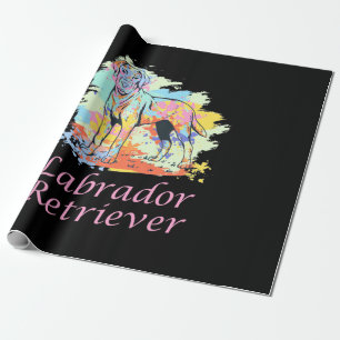 Waterverf labrador Retriever Cadeaupapier