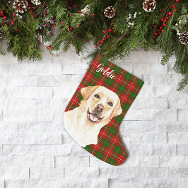 Waterverf Labrador Retriever Dog Aangepast Kleine Kerstsok
