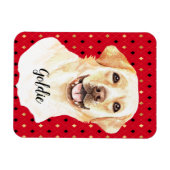 Waterverf Labrador Retriever Dog Aangepast Magneet (Horizontaal)
