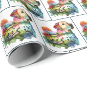 Waterverf Labrador Retriever dubbele belichting Cadeaupapier (Rol Hoek)