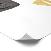 Waterverf Labrador Retriever Honden Poster (Hoek)