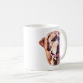 Waterverf Labrador Retriever Koffiemok (Voorkant rechts)