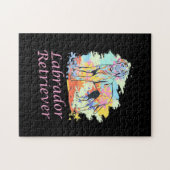 Waterverf labrador Retriever Legpuzzel (Horizontaal)