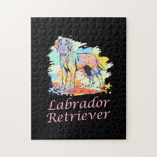 Waterverf labrador Retriever Legpuzzel (Verticaal)