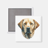 Waterverf Labrador Retriever Magneet (Voorkant / Achterkant)