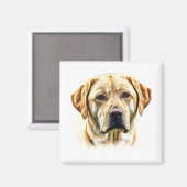 Waterverf Labrador Retriever Magneet (Voorkant / Achterkant)