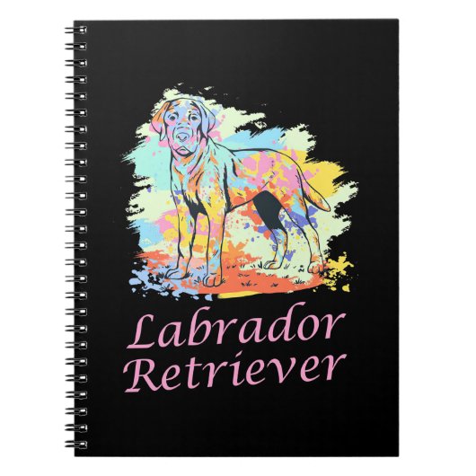 Waterverf labrador Retriever Notitieboek (Voorkant)