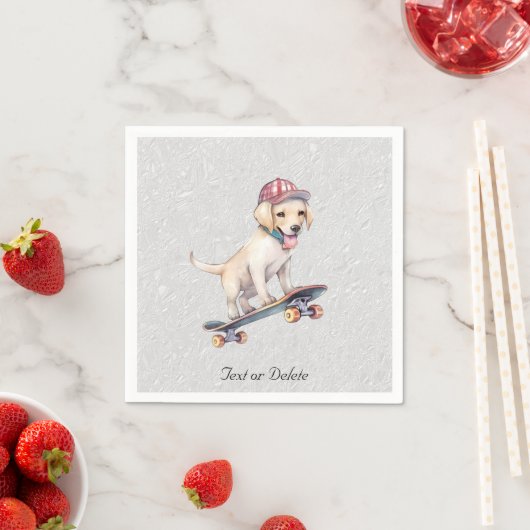 Waterverf Labrador Retriever servetten (Insitu)