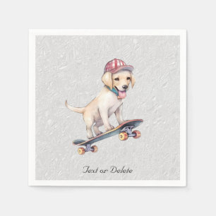 Waterverf Labrador Retriever servetten