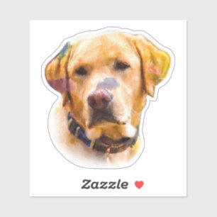 Waterverf Labrador Retriever Sticker