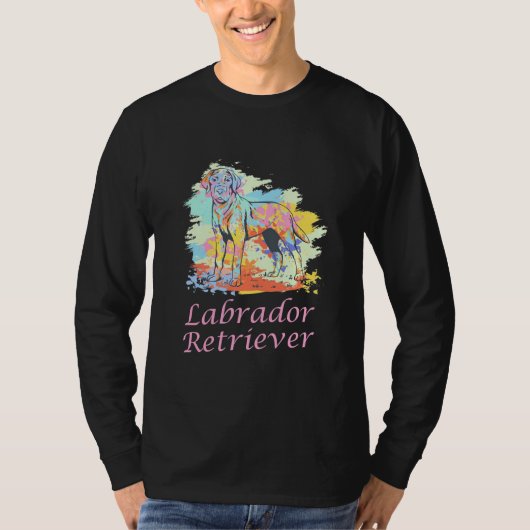 Waterverf labrador Retriever T-shirt (Voorkant)