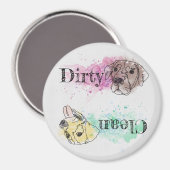 Waterverf Labrador Retriever vaatwasmachine magnee Magneet (Voorkant / Achterkant)