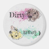 Waterverf Labrador Retriever vaatwasmachine magnee Magneet (Voorkant)