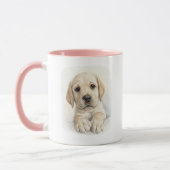 Waterverf Labrador Welpen Mok (Links)