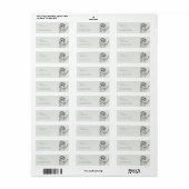 Waterverf Lachende Luiaard Etiket (Full Sheet)