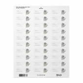 Waterverf lachende luiaard retouradres etiket (Full Sheet)