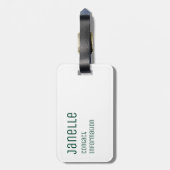 Waterverf Lacrosse Sticks Bagagelabel (Achterkant verticaal)