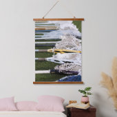 Waterverf Lacrosse Sticks Hangend Wandkleed (Slaapkamer)