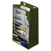 Waterverf Lacrosse Sticks Klein Cadeauzakje (Voorkant Gekanteld)