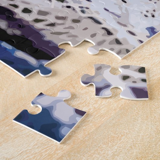 Waterverf Lacrosse Sticks Legpuzzel (Zijkant)